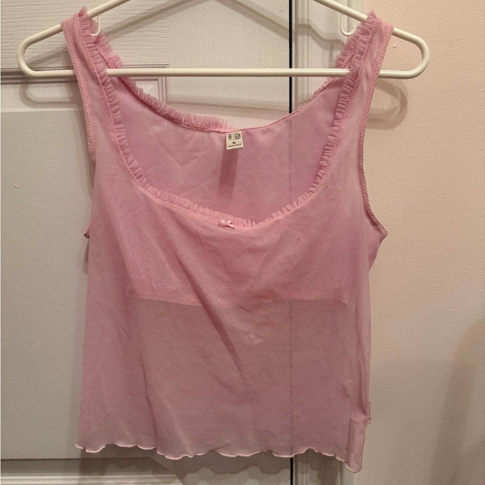 Pink Sleeveless Top